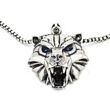 Wizard school wolf head Medallion pendant necklace wild monster hunter Cosplay uncivilized games animal wolf chain necklace