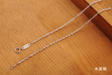 Fanqieliu 6 Style Real 925 Sterling Silver Necklaces Slim Thin Snake Chains Necklace Women Body Box Chain For Woman LS345