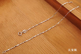 Fanqieliu 6 Style Real 925 Sterling Silver Necklaces Slim Thin Snake Chains Necklace Women Body Box Chain For Woman LS345